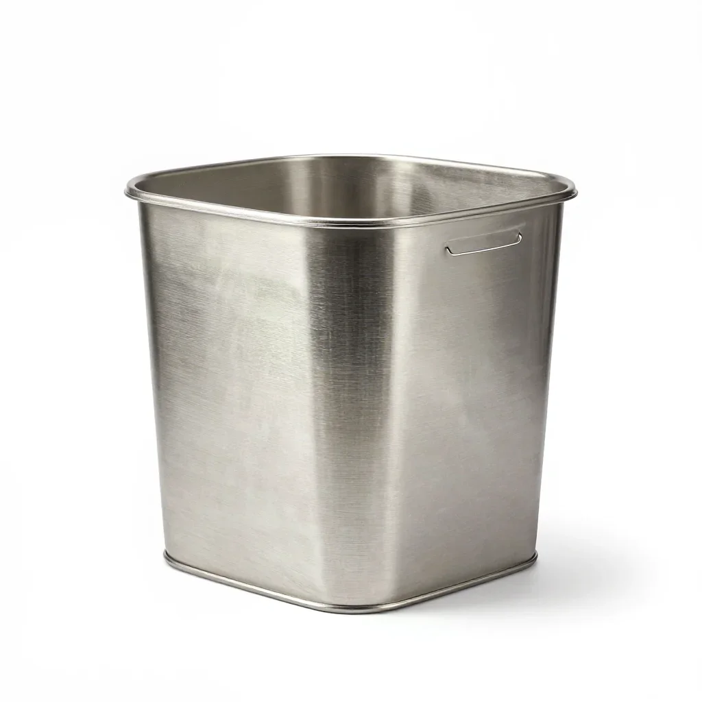 Japanese laundry basket isolated on a white background