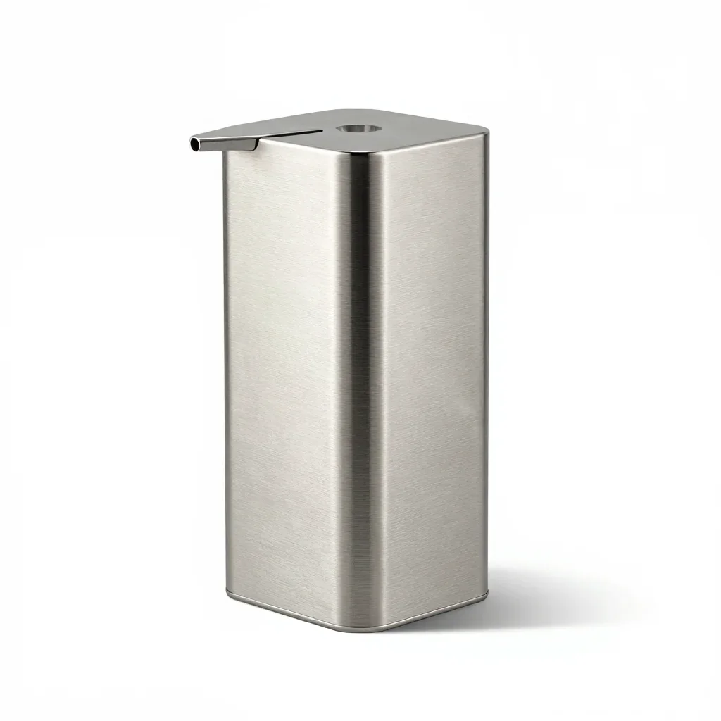 Japanese soap dispenser isolated on a white background
