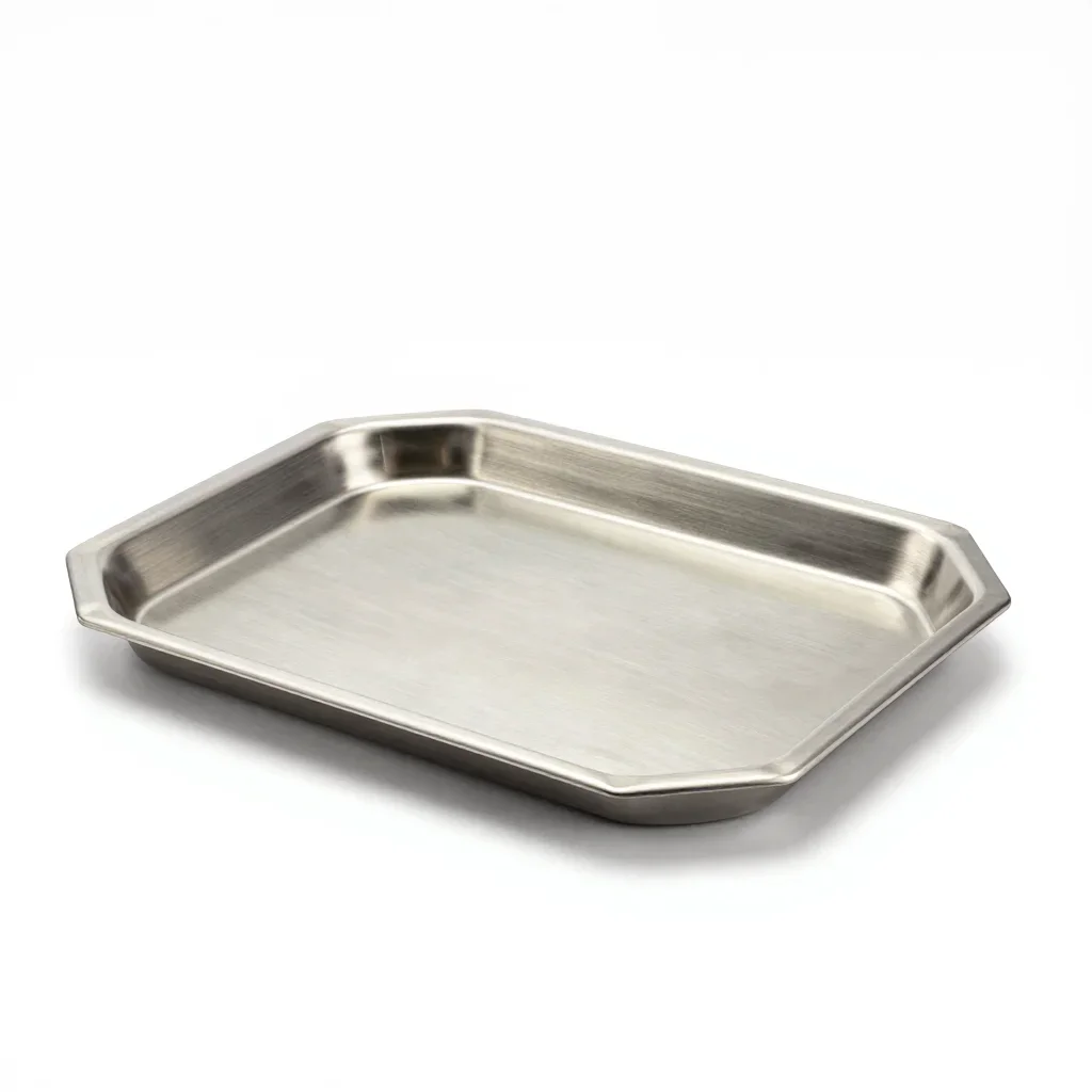 Scandinavian serving tray isolated on a white background