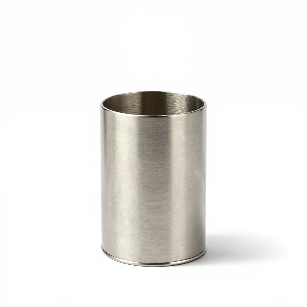 Scandinavian toothbrush holder isolated on a white background