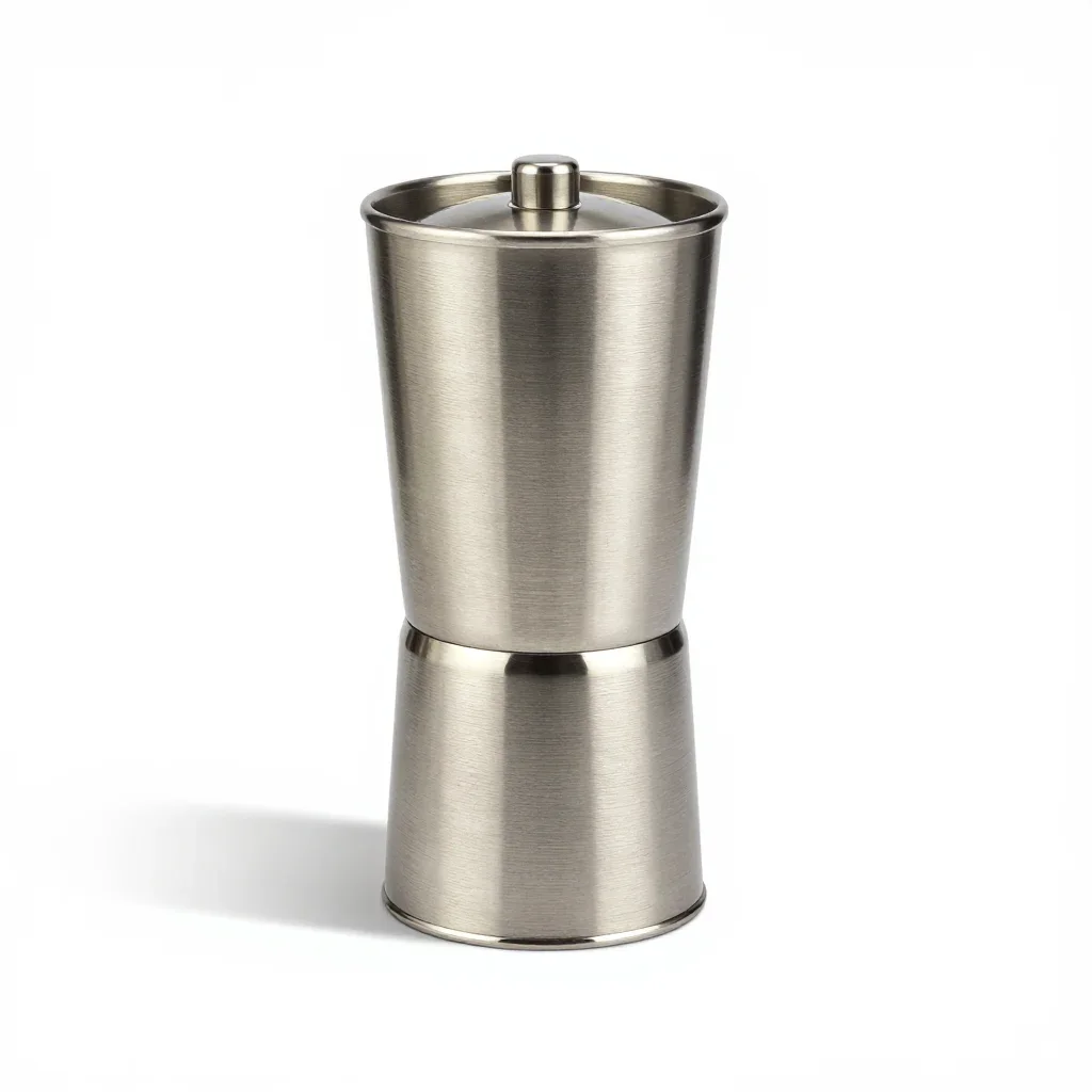 Bauhaus coffee grinder isolated on a white background