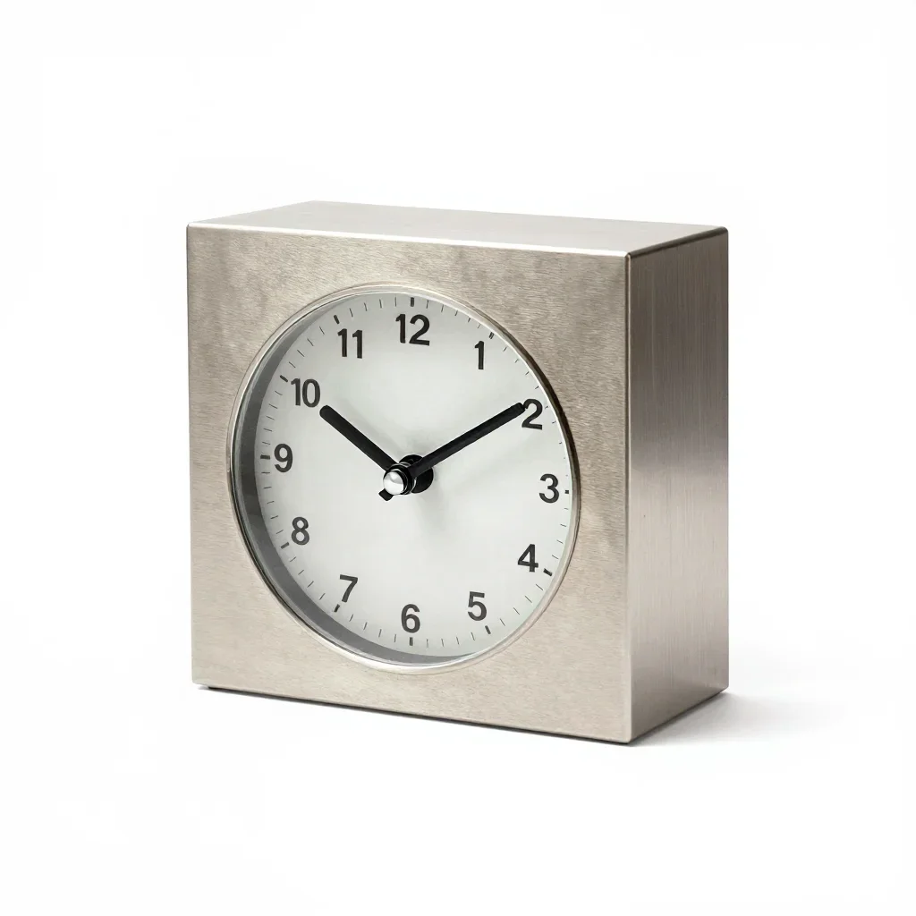 Bauhaus desk clock isolated on a white background