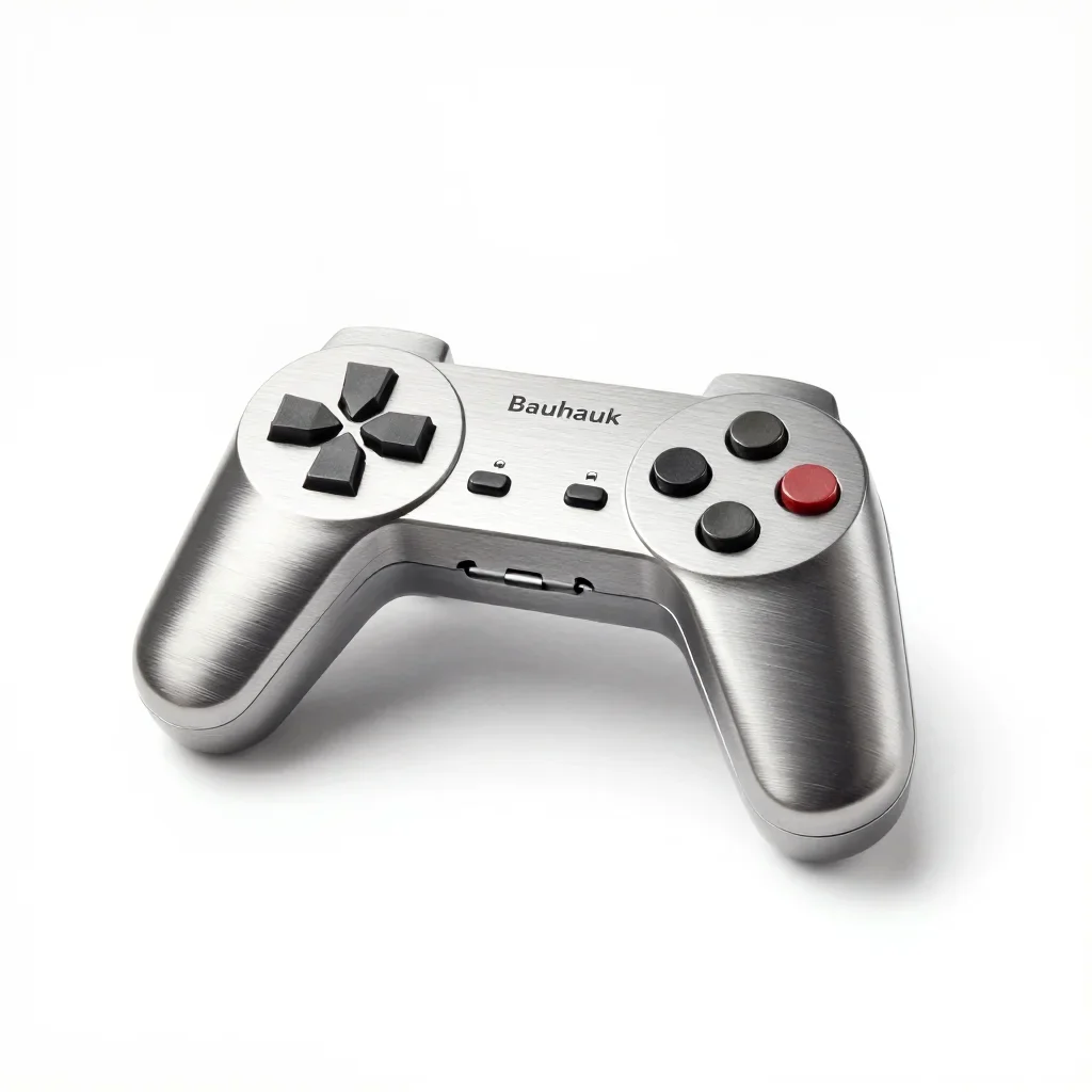 Bauhaus game controller isolated on a white background