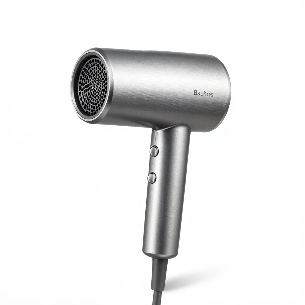 Bauhaus hair dryer isolated on a white background