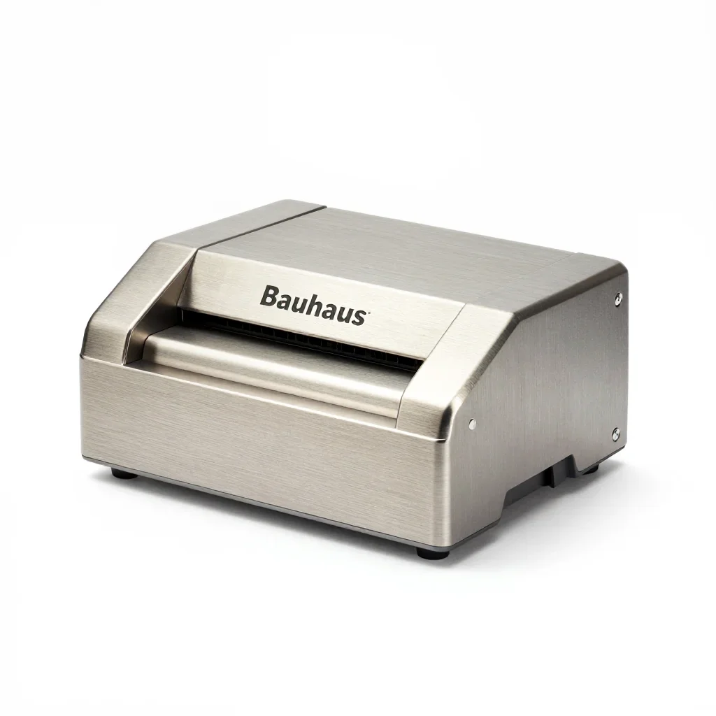 Bauhaus label printer isolated on a white background