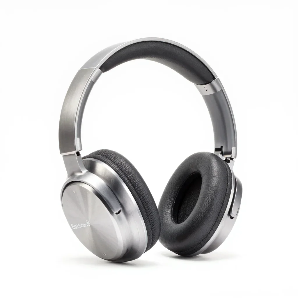 Bauhaus pair of headphones isolated on a white background