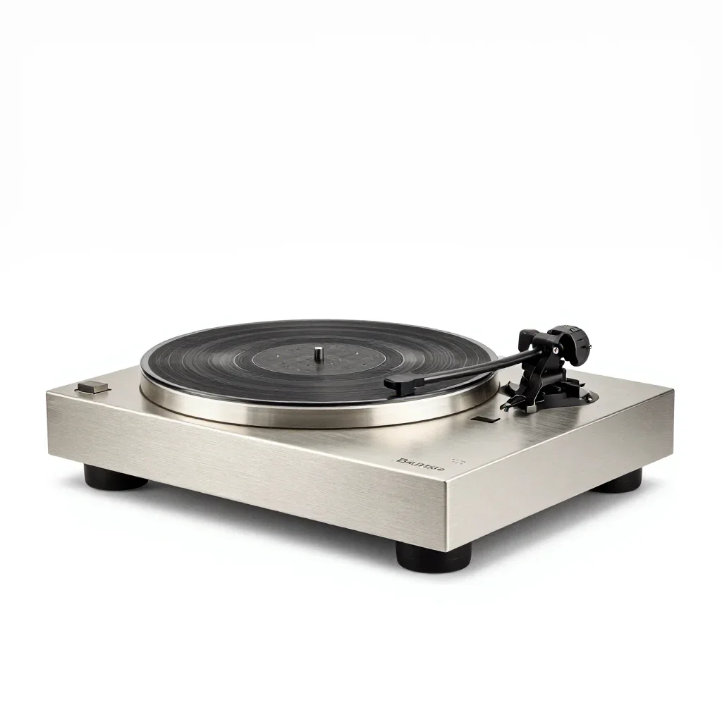 Bauhaus record player isolated on a white background