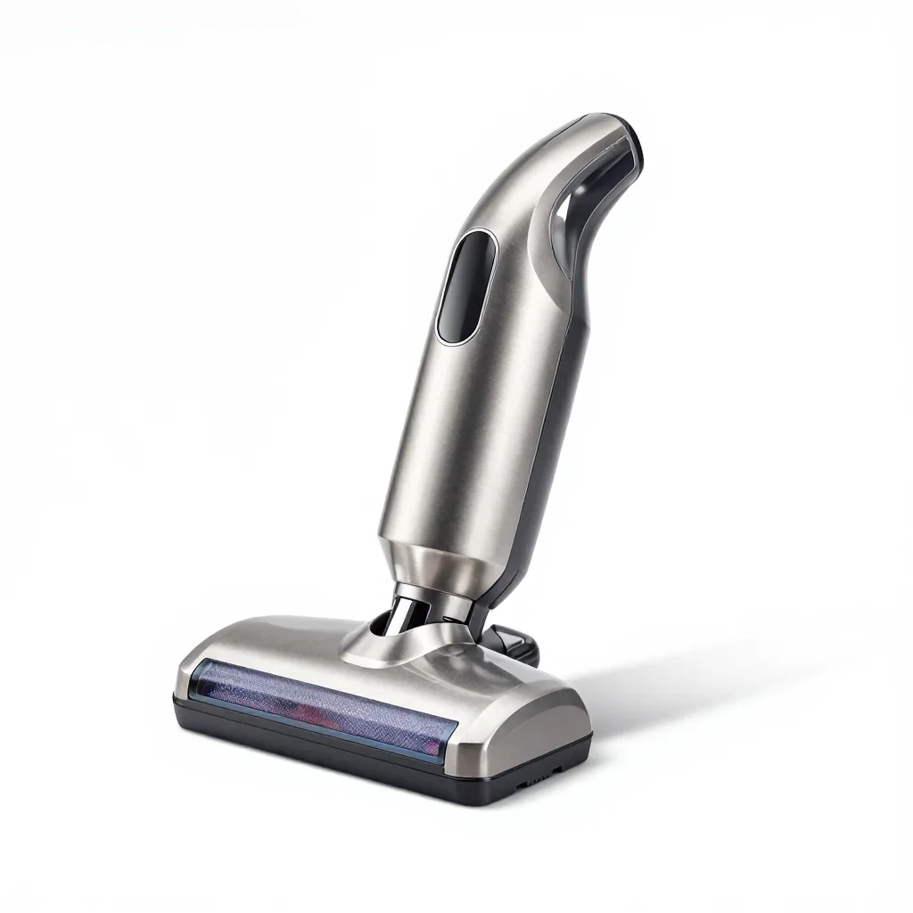 Brutalist handheld vacuum isolated on a white background