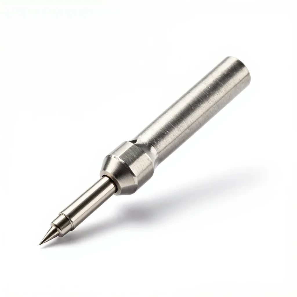 Brutalist soldering iron isolated on a white background