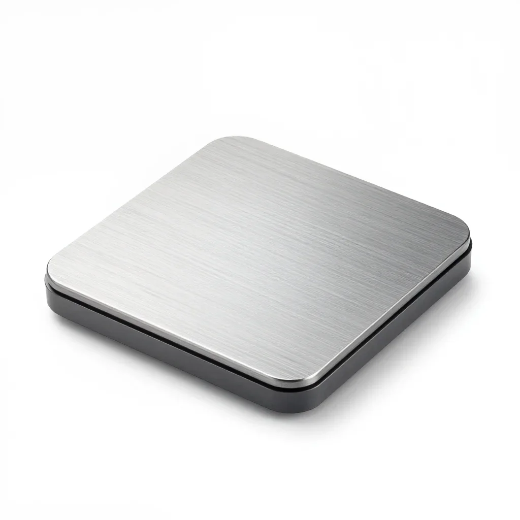 Compact travel digital scale isolated on a white background