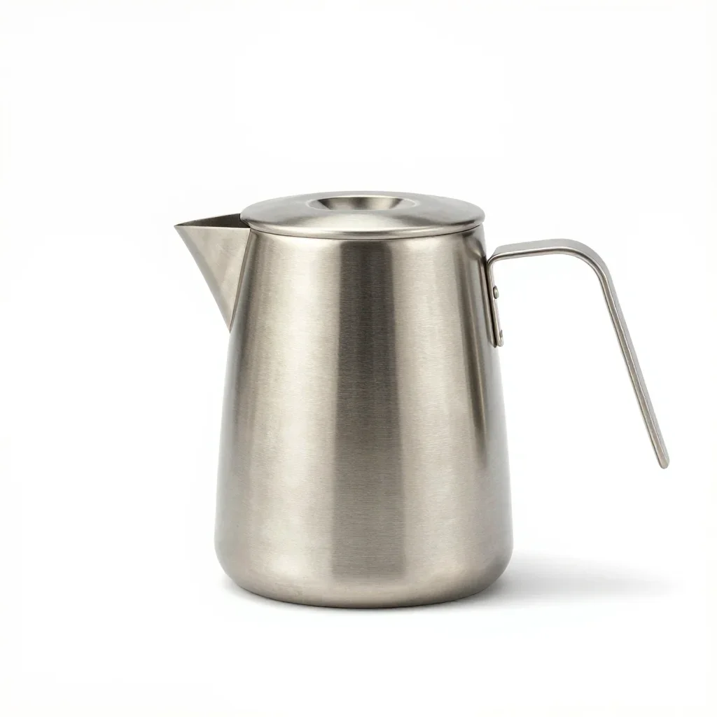 Compact travel kettle isolated on a white background