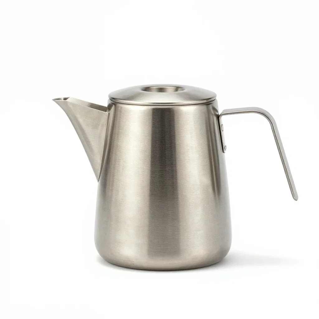 Compact travel travel kettle isolated on a white background