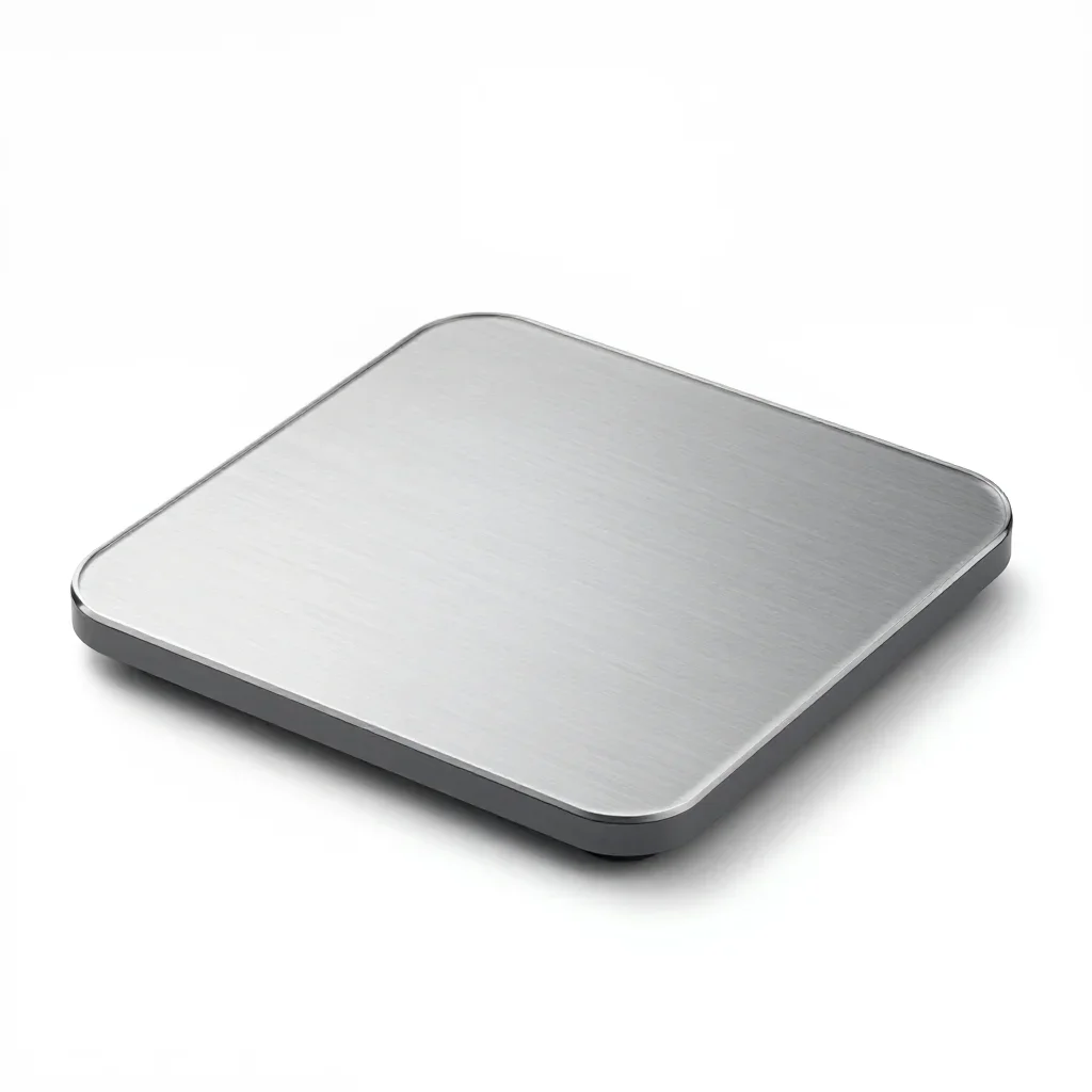 Minimalist digital scale isolated on a white background