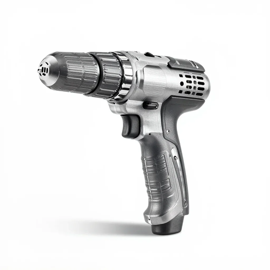 Modular power drill isolated on a white background