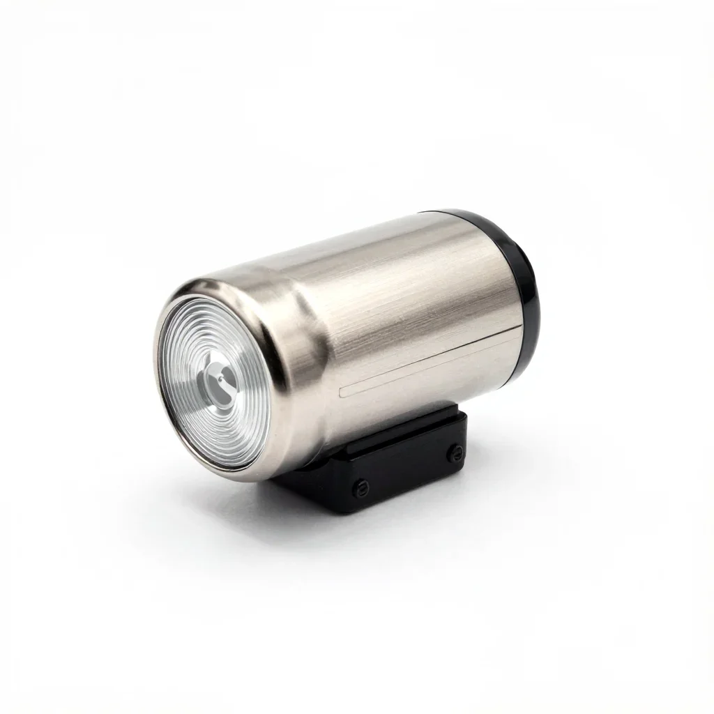 Playful bike light isolated on a white background