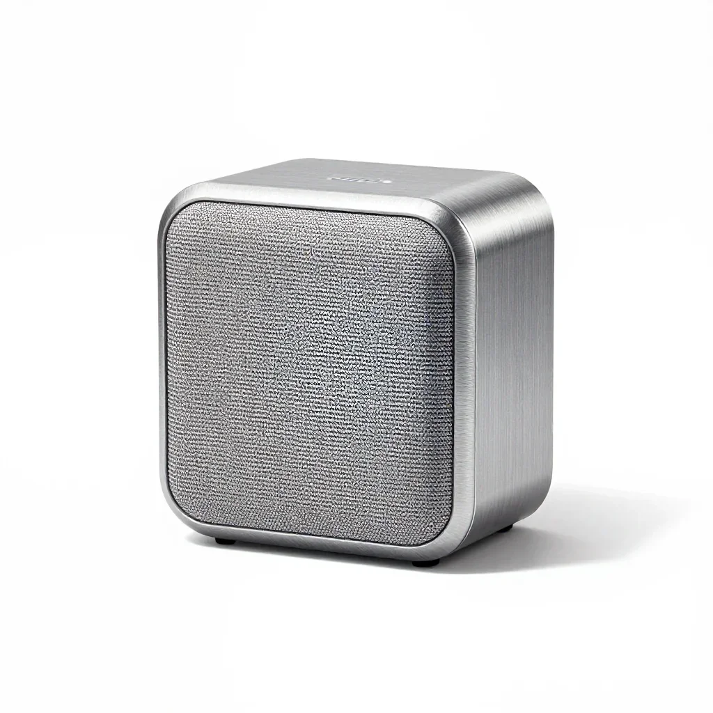Playful wireless speaker isolated on a white background