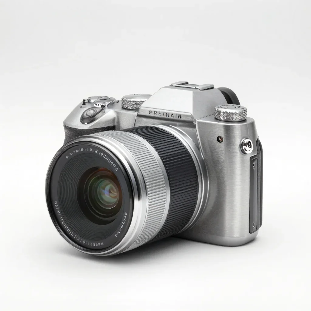 Premium luxury camera isolated on a white background
