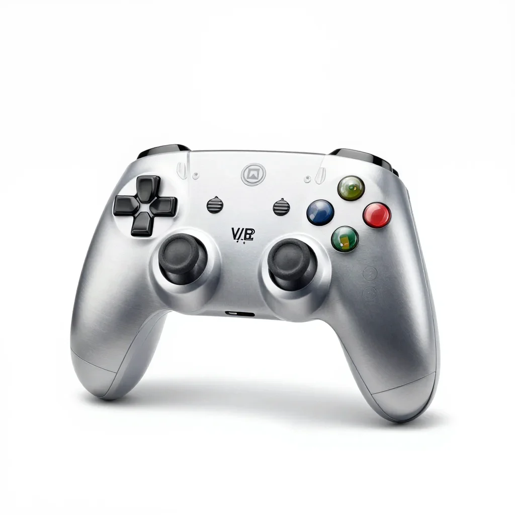 Premium luxury game controller isolated on a white background