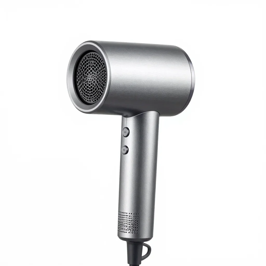 Premium luxury hair dryer isolated on a white background