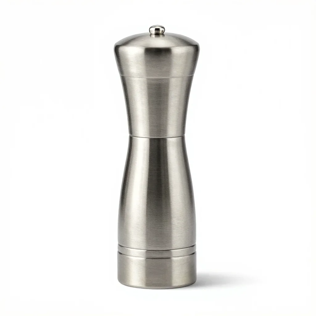 Premium luxury pepper mill isolated on a white background