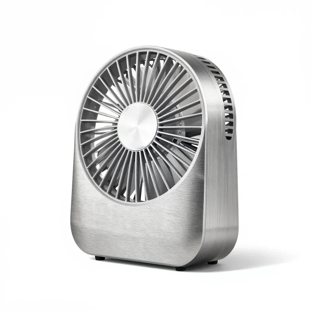 Premium luxury portable fan isolated on a white background