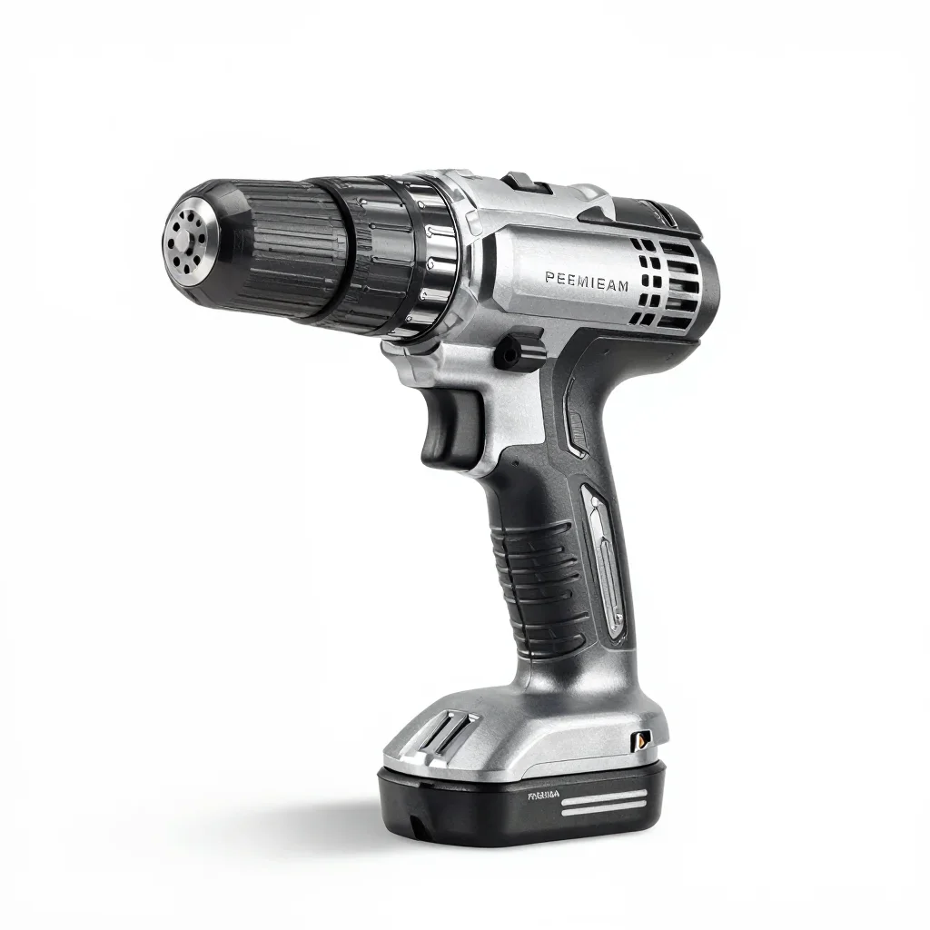 Premium luxury power drill isolated on a white background