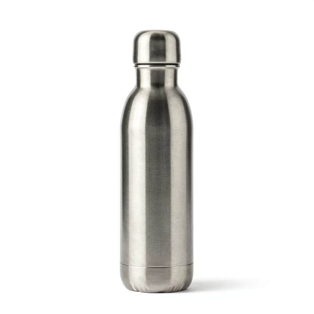 Premium luxury water bottle isolated on a white background
