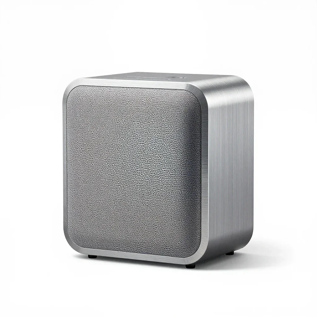 Premium luxury wireless speaker isolated on a white background