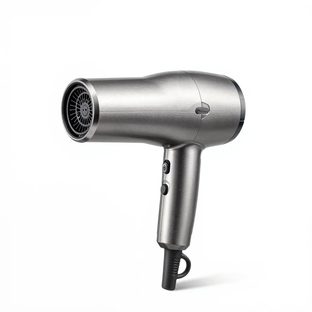 Rugged outdoor hair dryer isolated on a white background