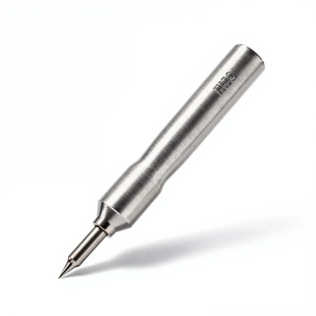Eco recycled-material soldering iron isolated on a white background