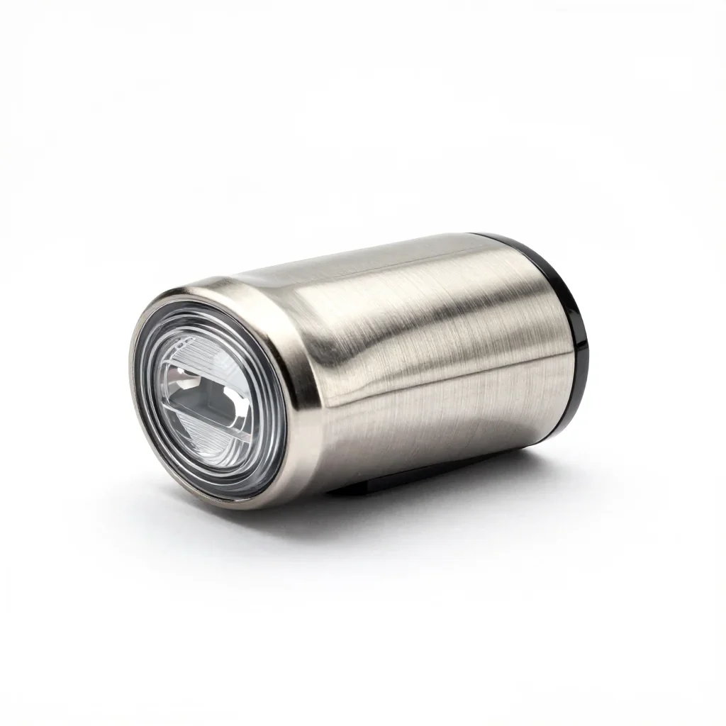 Organic curved bike light isolated on a white background