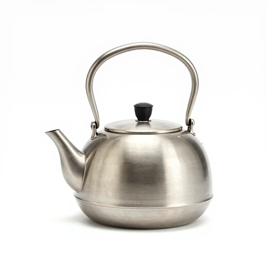 Organic curved kettle isolated on a white background