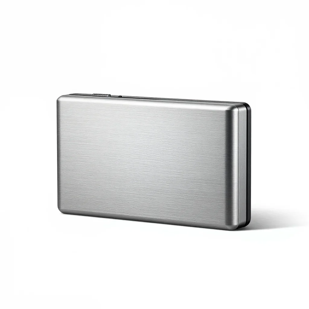 Ultra-slim camera isolated on a white background