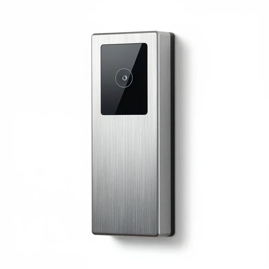 Ultra-slim doorbell isolated on a white background