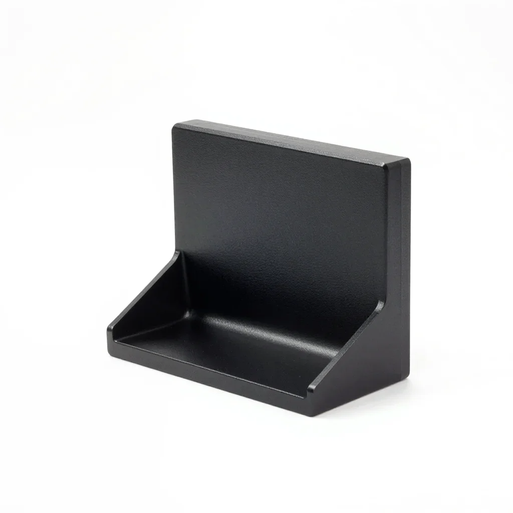 Matte black key rack isolated on a white background