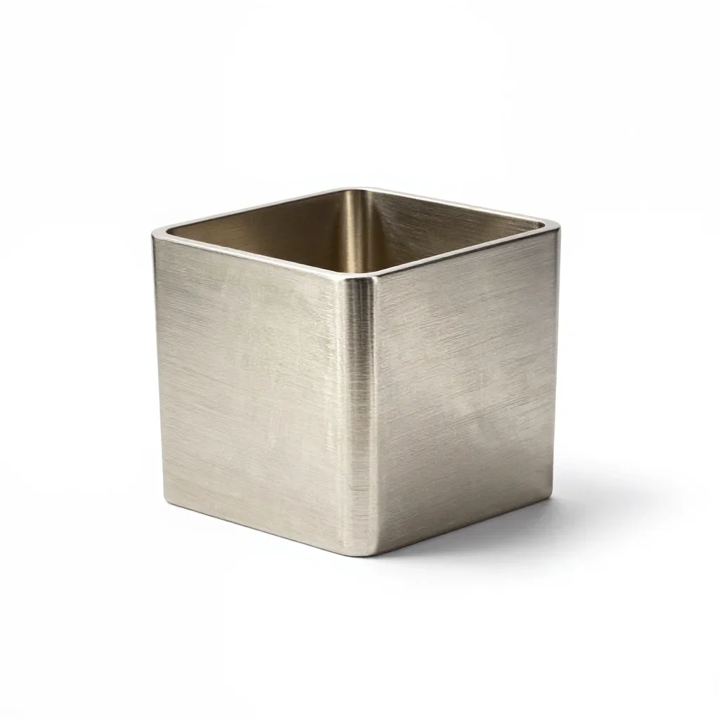 Natural wood candle holder isolated on a white background