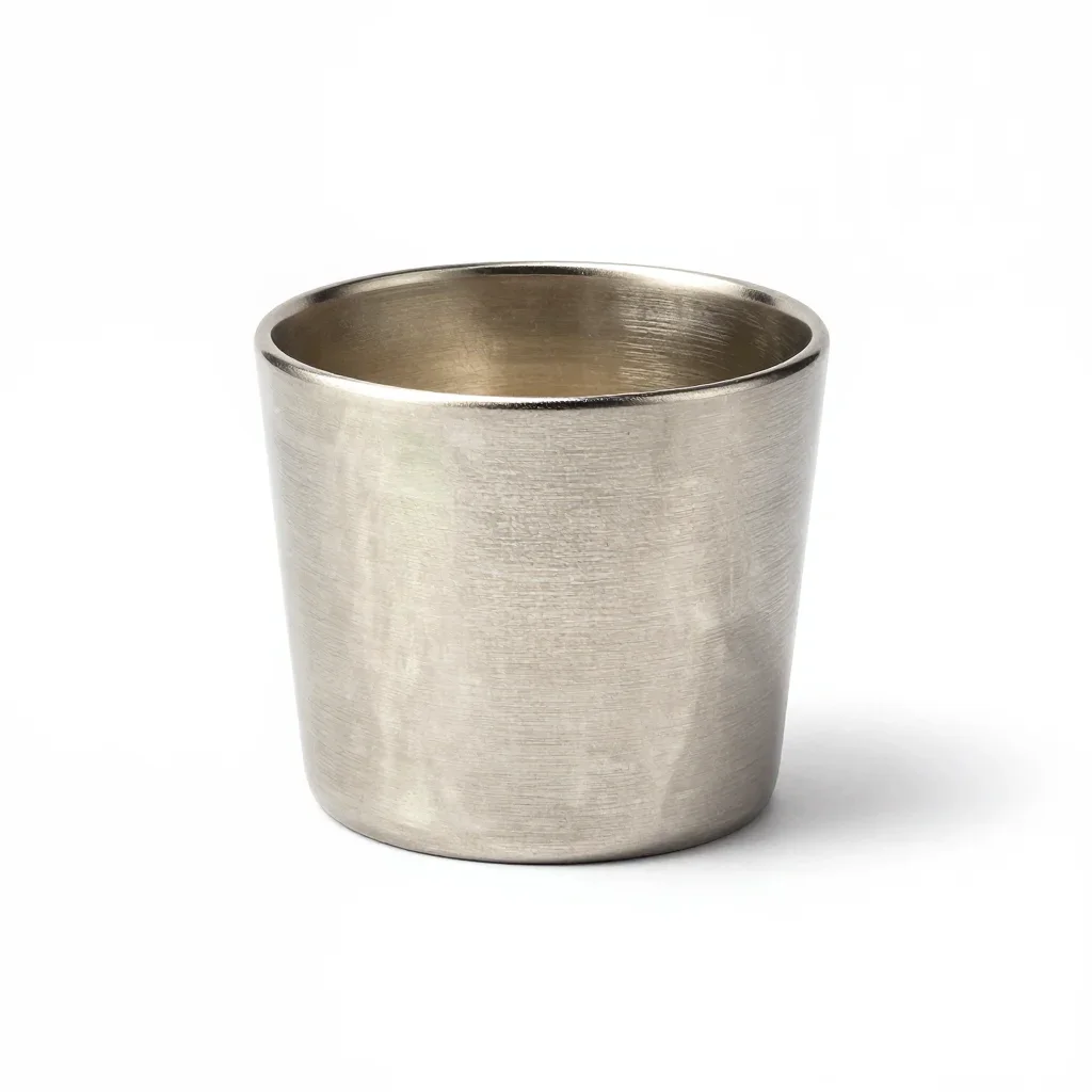 Pastel candle holder isolated on a white background