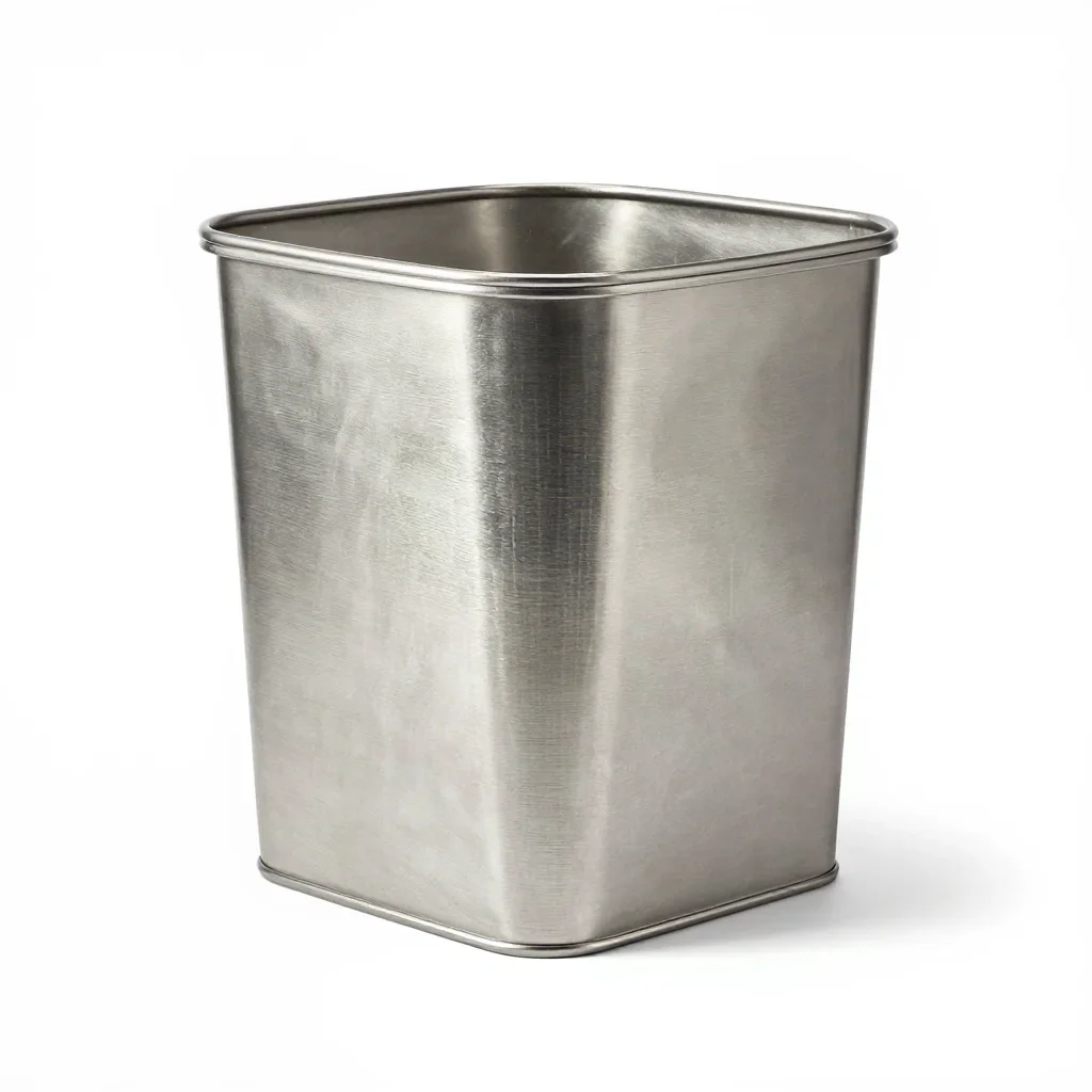 Pastel laundry basket isolated on a white background
