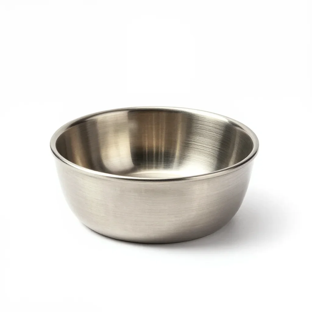 Pastel pet bowl isolated on a white background