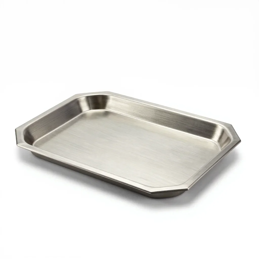 Pastel serving tray isolated on a white background