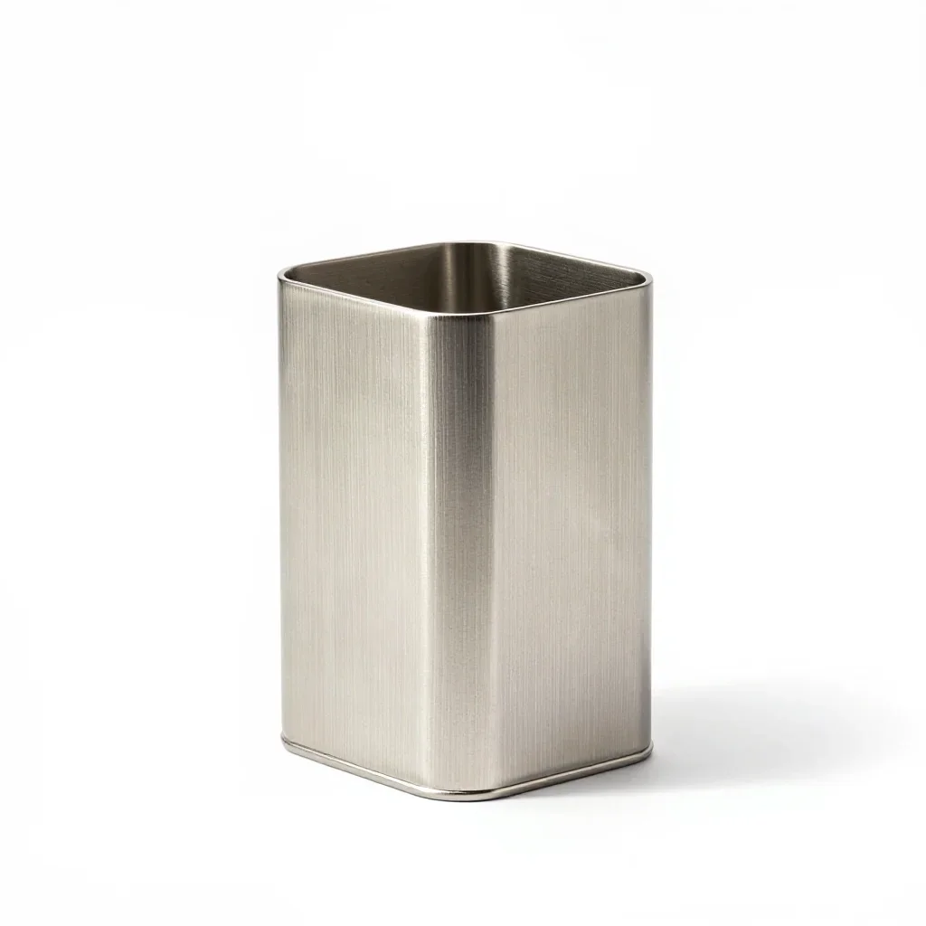 Pastel toothbrush holder isolated on a white background