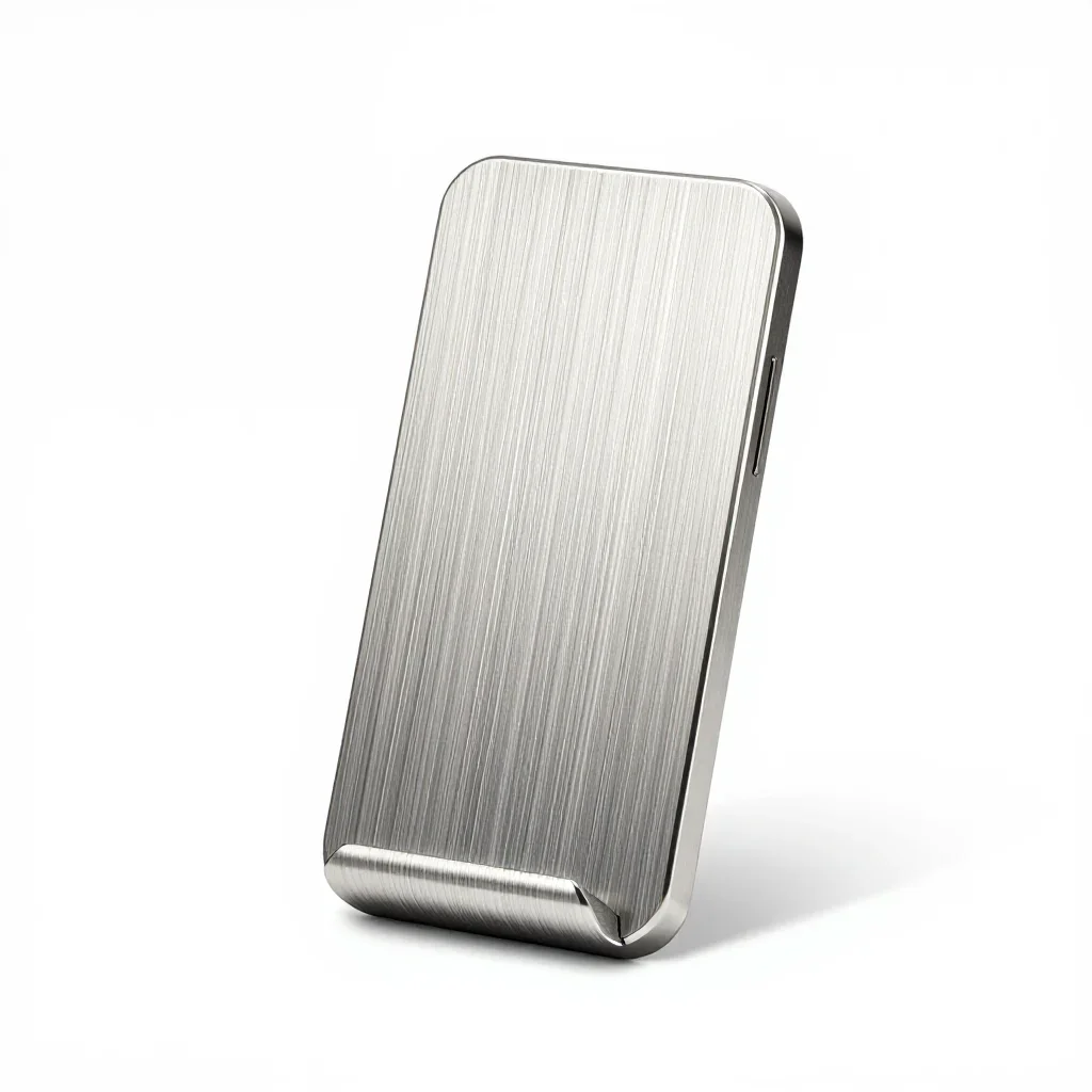 Ribbed phone stand isolated on a white background