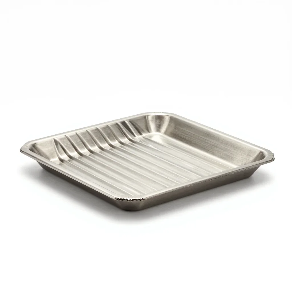 Ribbed trivet isolated on a white background