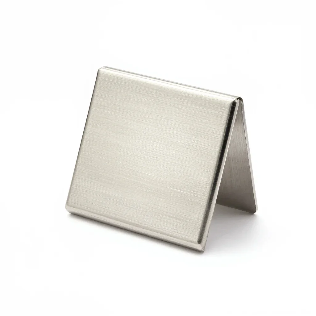 Stainless steel key rack isolated on a white background