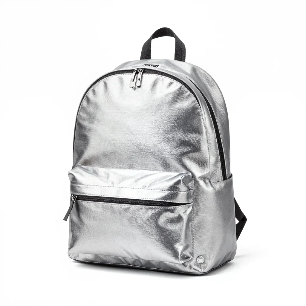 Terrazzo backpack isolated on a white background