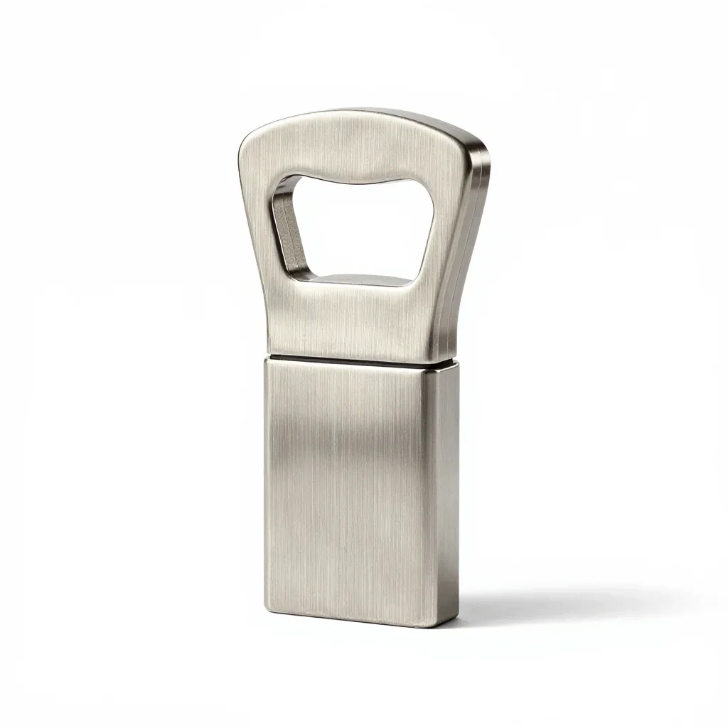 Terrazzo bottle opener isolated on a white background