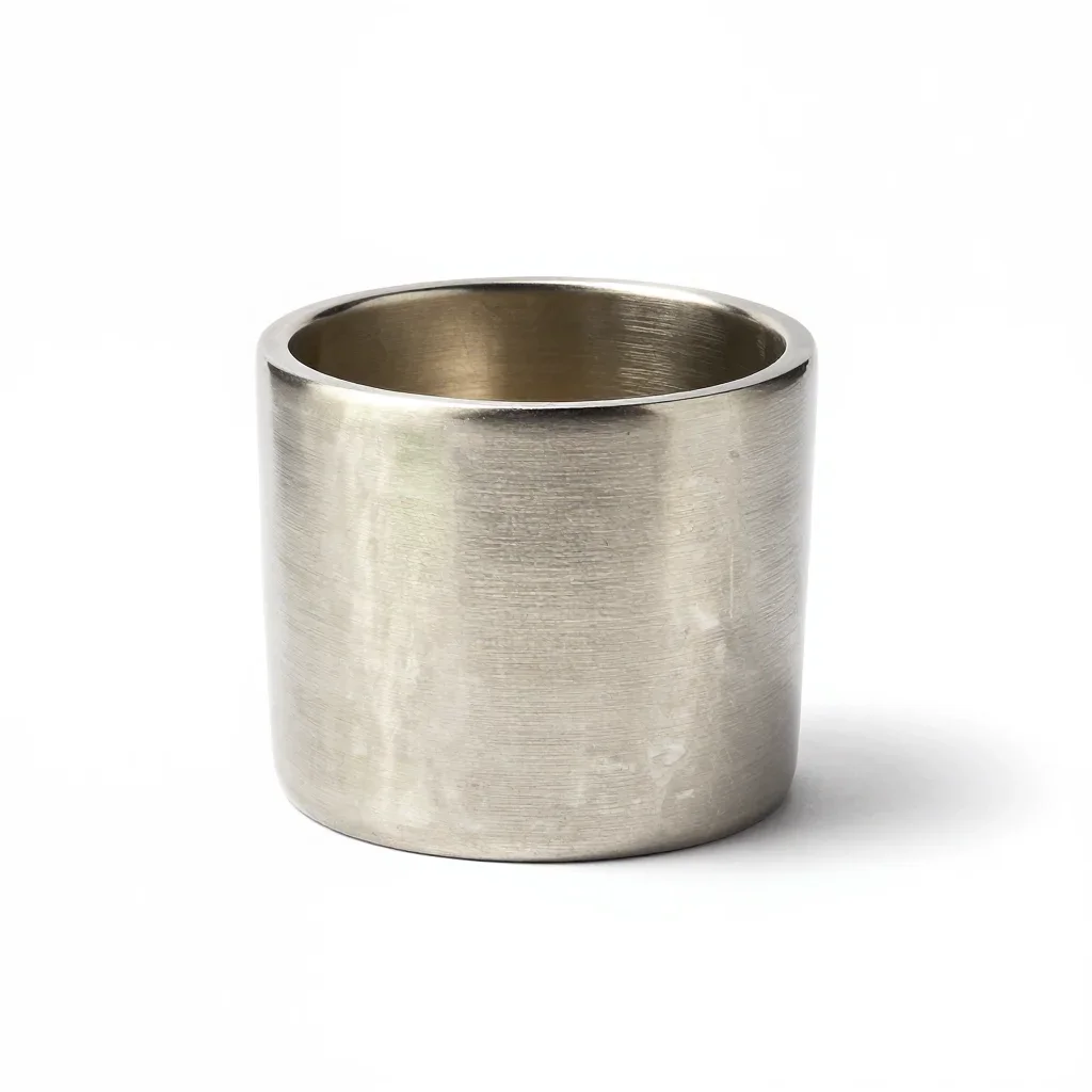 Terrazzo candle holder isolated on a white background