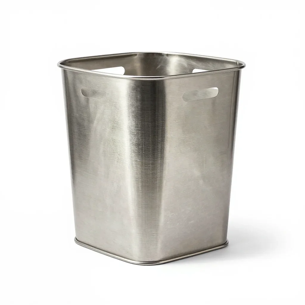 Terrazzo laundry basket isolated on a white background