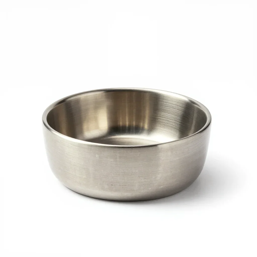 Terrazzo pet bowl isolated on a white background