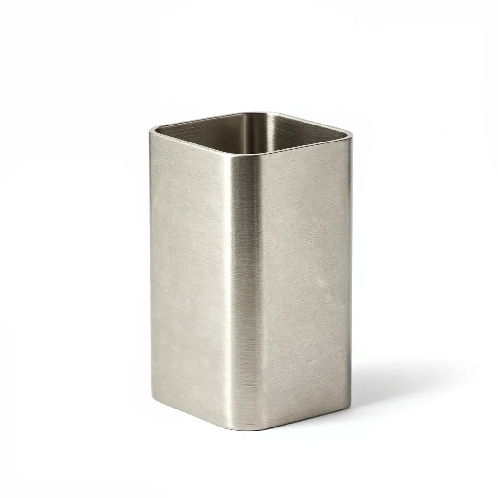 Terrazzo toothbrush holder isolated on a white background